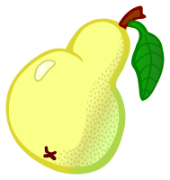 pear - coloured