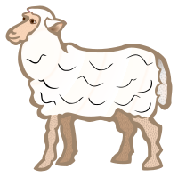sheep - coloured