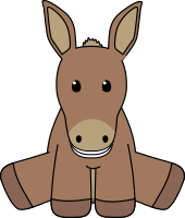 Smiling donkey
