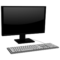 monitor with keyboard