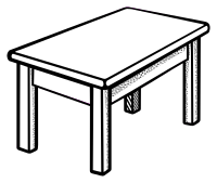 table - lineart