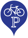 Bike parking sign