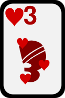 Three of Hearts