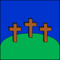 3 crosses on a hill