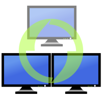 Computer screens toggle