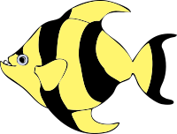 striped tropical fish
