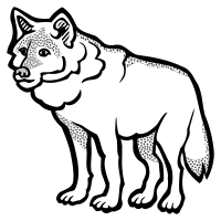 wolf - lineart