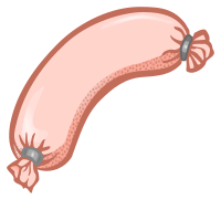 sausage - coloured