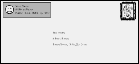 Sample envelope