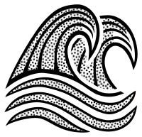 waves - lineart