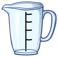 measuring cup - coloured