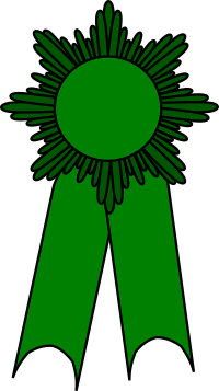 prize ribbon green