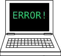 Laptop with Error