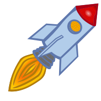 rocket - coloured