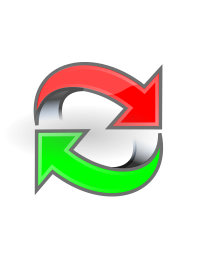 Arrows green red loop