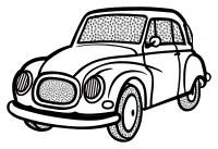 car - lineart