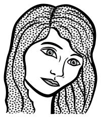 woman face - lineart