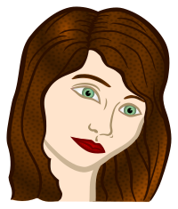 woman face - coloured