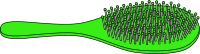 Bright Green Hairbrush