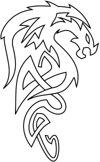 Drache vereinfacht