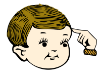 Pointing at your head