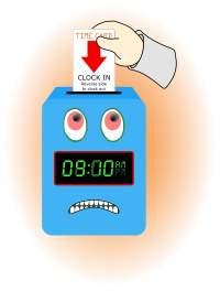 Angry Time Clock