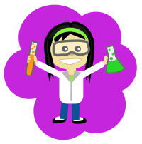 Science Girl - With Black Hair