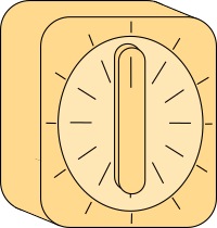 kitchen timer tan