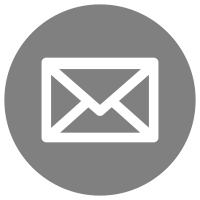Mail Icon - White on Grey