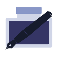 Inkscape flat icon