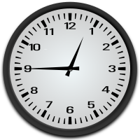 Quarter to 1 o'clock