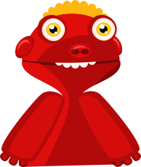 Strange alien creature