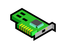 Network card from behind