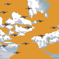 Ducks Flying Wallpaper
