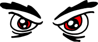 Angry Red Eyes.