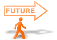 Walking to the bright (orange) future