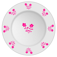 Plate with flower pattern 2