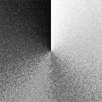 feather traced conic gradient