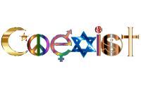 COEXIST Ornate With Stroke