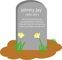 The grave of Johnny Jay