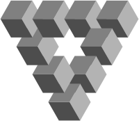 Impossible 3D Penrose Triangle