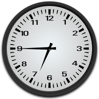 Quarter to 7 o'clock
