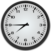 Quarter to 8 o'clock