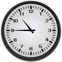 Quarter to 11 o'clock