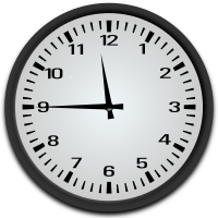 Quarter to 12 o'clock
