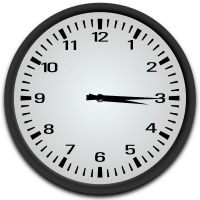 Quarter past 3 o'clock
