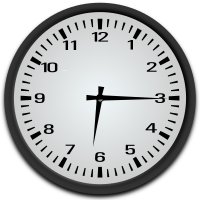 Quarter past 6 o'clock