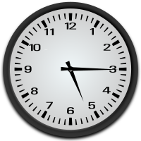 Quarter past 5 o'clock