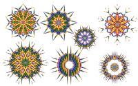 Rainbow Snowflakes