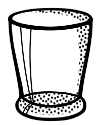 water glass - lineart